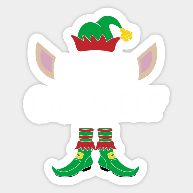 I'm The Gassy Christmas Elf Sticker by Meteor77